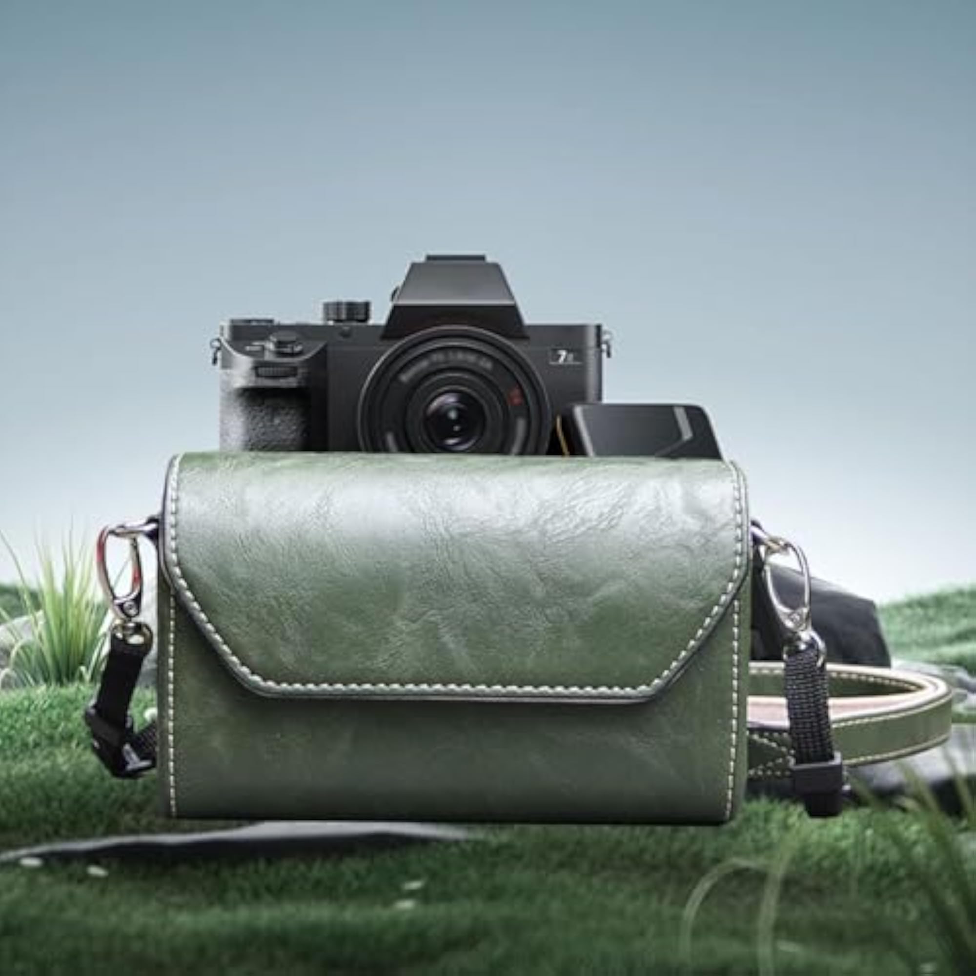 Photography Tote Bag Gift, PU Leather Shoulder Bag